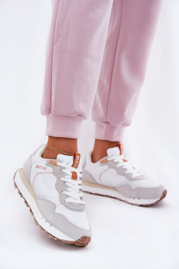 en daim  baskets Féminin Big Star RR274235 HI-POLY SYSTEM beige 2