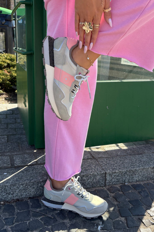 en daim Chaussures modèle baskets Féminin Big Star RR274243 HI-POLY SYSTEM gris-couleur rose en daim Chaussures modèle baskets Féminin Big Star RR274243 HI-POLY SYSTEM gris-couleur rose