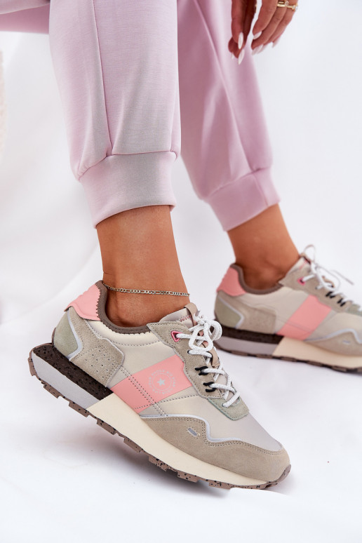 en daim Chaussures modèle baskets Féminin Big Star RR274243 HI-POLY SYSTEM gris-couleur rose en daim Chaussures modèle baskets Féminin Big Star RR274243 HI-POLY SYSTEM gris-couleur rose