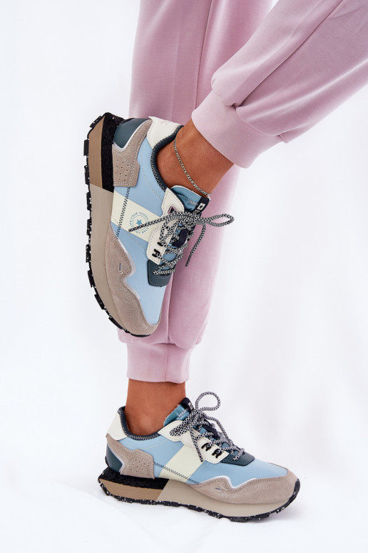 en daim Chaussures modèle baskets Féminin Big Star RR274245 HI-POLY SYSTEM gris-couleur bleue en daim Chaussures modèle baskets Féminin Big Star RR274245 HI-POLY SYSTEM gris-couleur bleue