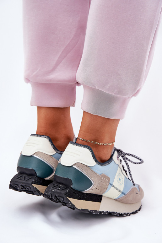 en daim Chaussures modèle baskets Féminin Big Star RR274245 HI-POLY SYSTEM gris-couleur bleue en daim Chaussures modèle baskets Féminin Big Star RR274245 HI-POLY SYSTEM gris-couleur bleue