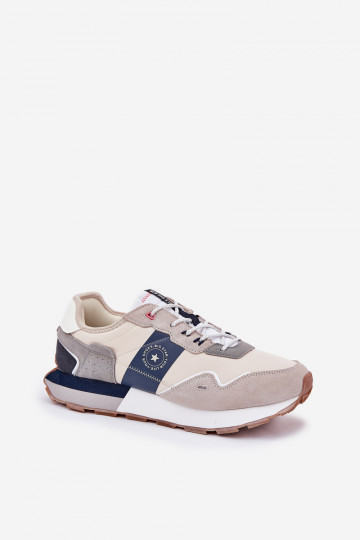 en daim Chaussures modèle baskets Mâle avec une plateforme Big Star RR174471 Hi-Poly System couleur grise