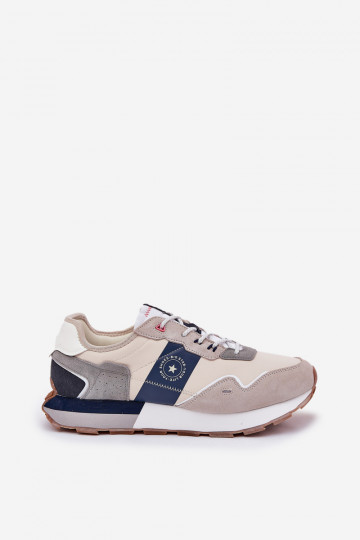 en daim Chaussures modèle baskets Mâle avec une plateforme Big Star RR174471 Hi-Poly System couleur grise 2