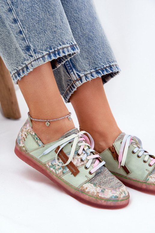 Peau chaussures Féminin Il fautciejka 06791-09 vert clair Peau chaussures Féminin Il fautciejka 06791-09 vert clair