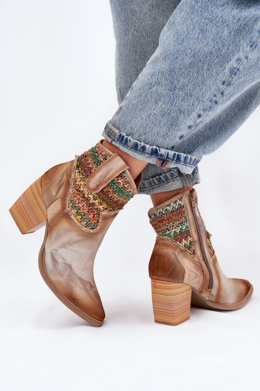 Peau bottes style coÀboy avec des talons décorer Plecionką Il fautciejka 06810-29 Couleurs différentes Peau bottes style coÀboy avec des talons décorer Plecionką Il fautciejka 06810-29 Couleurs différentes