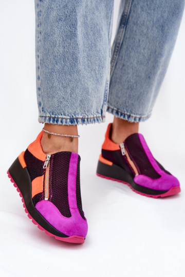 Chaussures modèle baskets en cuir Il fautciejka 06853-15 couleur noire