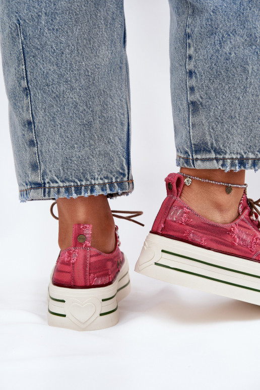 Chaussures de loisirs avec une plateforme GOE RR2N4104 couleur rouge Chaussures de loisirs avec une plateforme GOE RR2N4104 couleur rouge