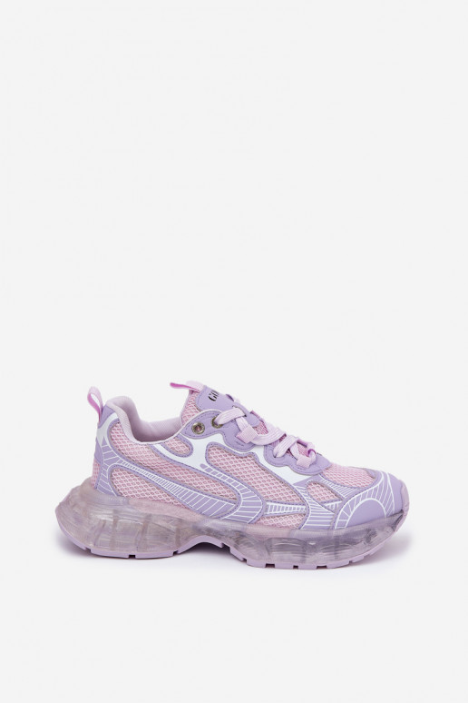 Peau Chaussures modèle baskets Féminin GOE RR2N4081 Couleur violette Peau Chaussures modèle baskets Féminin GOE RR2N4081 Couleur violette