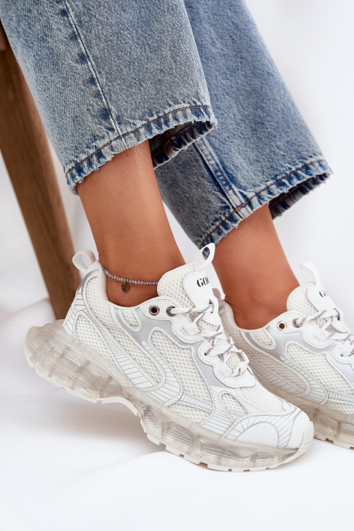 Peau Chaussures modèle baskets Féminin GOE RR2N4083 beige Peau Chaussures modèle baskets Féminin GOE RR2N4083 beige