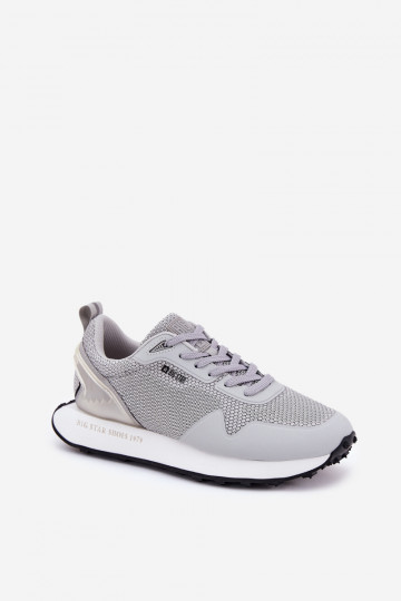 Chaussures de sport pour hommes avec plateforme Big Star RR174358 Hi-Poly System grises