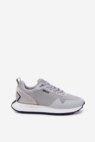 Chaussures de sport pour hommes avec plateforme Big Star RR174358 Hi-Poly System grises 2