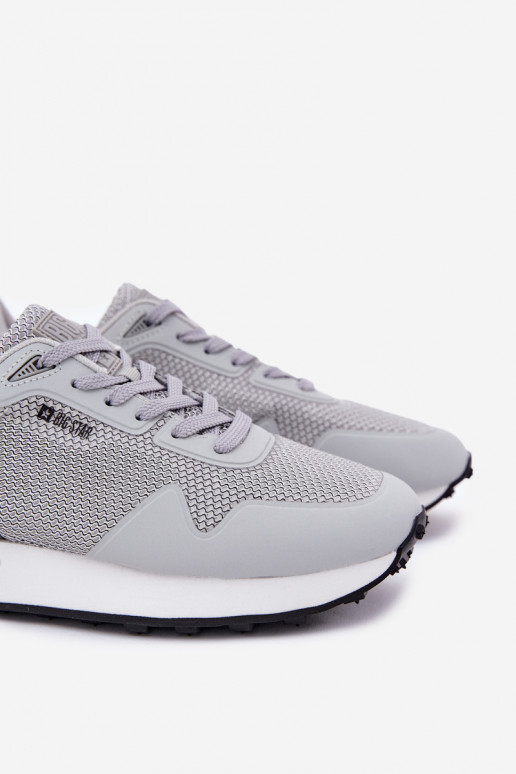 Chaussures modèle baskets Mâle avec une plateforme Big Star RR174358 Hi-Poly System couleur grise Chaussures modèle baskets Mâle avec une plateforme Big Star RR174358 Hi-Poly System couleur grise