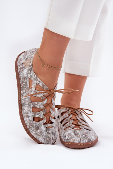 Ballerines perforées Tai turiciejka 06835-25/00-1 dorées