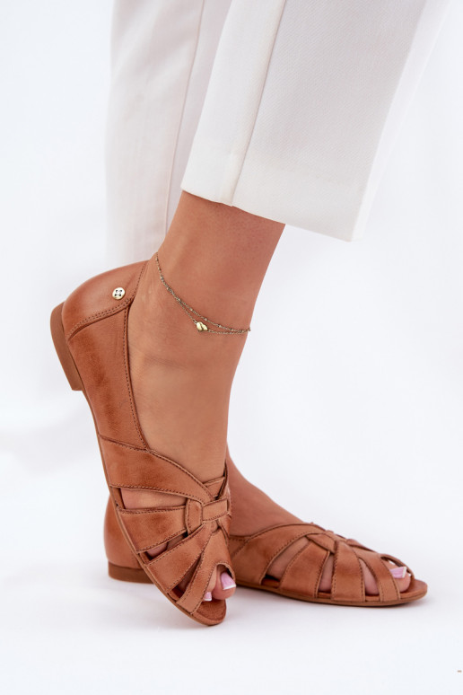 BallerinesOdkrytymi Palcami Il fautciejka 06908-29/001-1 marron BallerinesOdkrytymi Palcami Il fautciejka 06908-29/001-1 marron