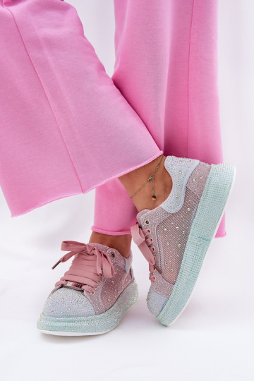 Décoré Chaussures modèle baskets avec une plateforme GOE RR2N4009 Couleurs différentes