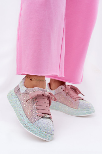 Décoré Chaussures modèle baskets avec une plateforme GOE RR2N4009 Couleurs différentes 2