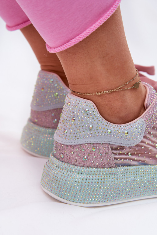 Décoré Chaussures modèle baskets avec une plateforme GOE RR2N4009 Couleurs différentes