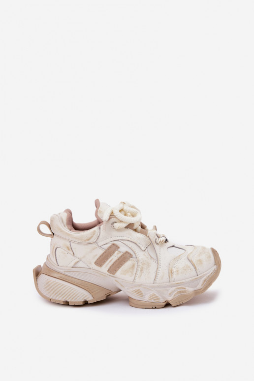 Peau Chaussures modèle baskets Féminin GOE RR2N4037 beige Peau Chaussures modèle baskets Féminin GOE RR2N4037 beige