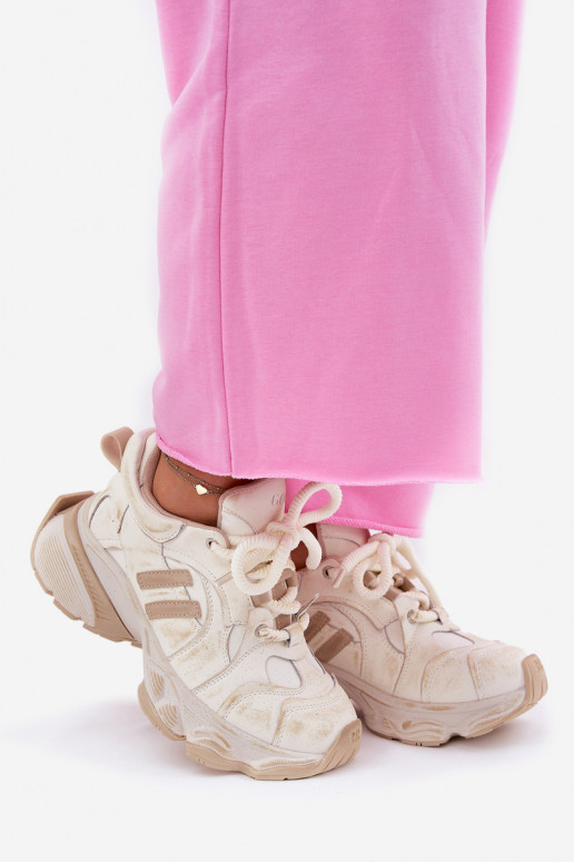 Peau Chaussures modèle baskets Féminin GOE RR2N4037 beige Peau Chaussures modèle baskets Féminin GOE RR2N4037 beige