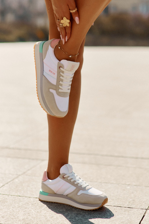 en daim Chaussures modèle baskets Féminin Big Star RR274A047 HI-POLY SYSTEM beige-couleur blanche en daim Chaussures modèle baskets Féminin Big Star RR274A047 HI-POLY SYSTEM beige-couleur blanche