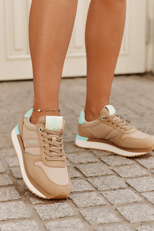 en daim Chaussures modèle baskets Féminin Big Star RR274A048 HI-POLY SYSTEM beige en daim Chaussures modèle baskets Féminin Big Star RR274A048 HI-POLY SYSTEM beige