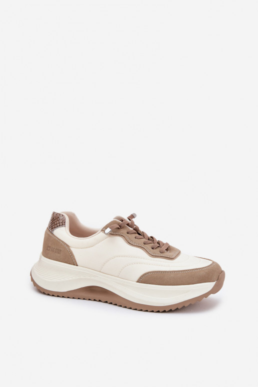 en daim Chaussures modèle baskets Féminin avec une plateforme Big Star RR274A344 HI-POLY SYSTEM beige en daim Chaussures modèle baskets Féminin avec une plateforme Big Star RR274A344 HI-POLY SYSTEM beige
