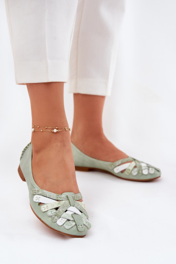 Ballerines pour femmes Tai turiciejka 01358-50 menthe 2
