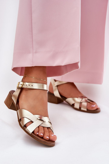 Sandales pour femmes Activé Subtilm Obcasie Zazoo 40372 couleur dorée 2