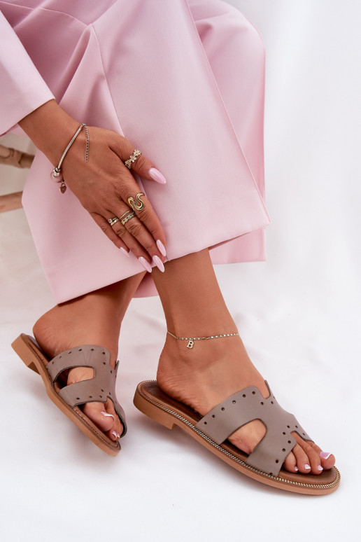 Zazoo 40326 Féminin Chaussons Avec découpes décoratives beige Zazoo 40326 Féminin Chaussons Avec découpes décoratives beige