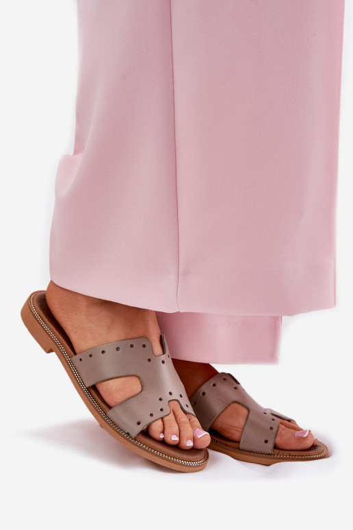 Zazoo 40326 Féminin Chaussons Avec découpes décoratives beige Zazoo 40326 Féminin Chaussons Avec découpes décoratives beige