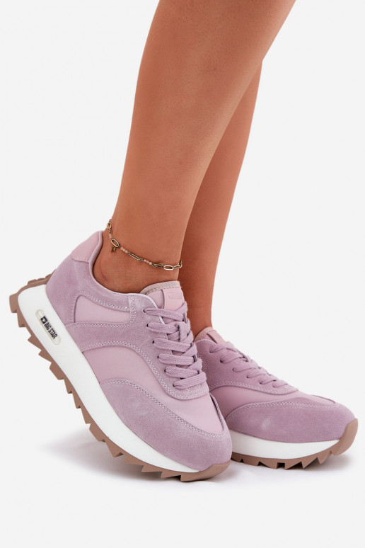 en daim Chaussures modèle baskets avec une plateforme Féminin Big Star RR274900 HI-POLY SYSTEM Couleur violette en daim Chaussures modèle baskets avec une plateforme Féminin Big Star RR274900 HI-POLY SYSTEM Couleur violette