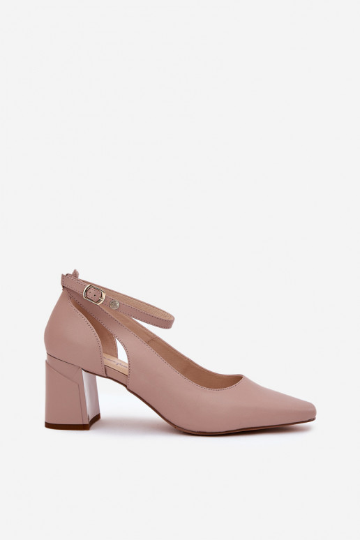 Peau Chaussures avec des talons Il fautciejka K6816-04 beige Peau Chaussures avec des talons Il fautciejka K6816-04 beige