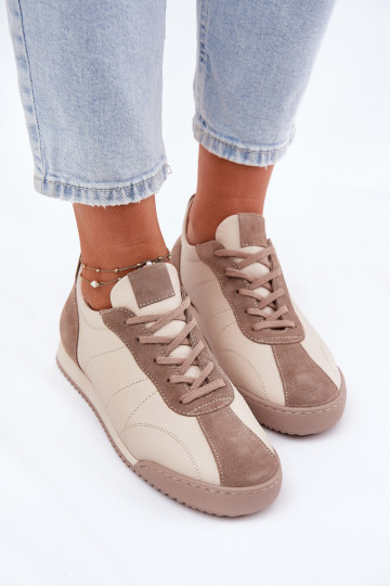 Peau baskets Féminin Laura Messi 2935 beige