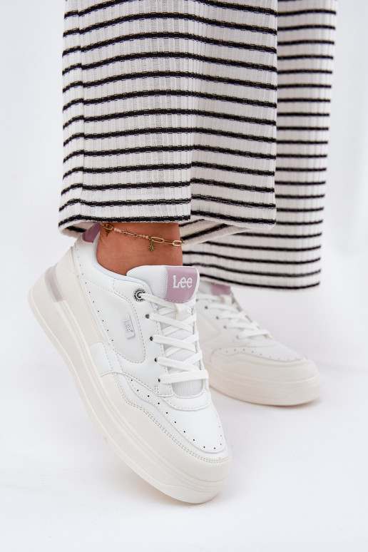 Chaussures modèle baskets Féminin avec une plateforme LEE EMMA DANSOMEN LODANS 50251014.00L couleur blanche Chaussures modèle baskets Féminin avec une plateforme LEE EMMA DANSOMEN LODANS 50251014.00L couleur blanche