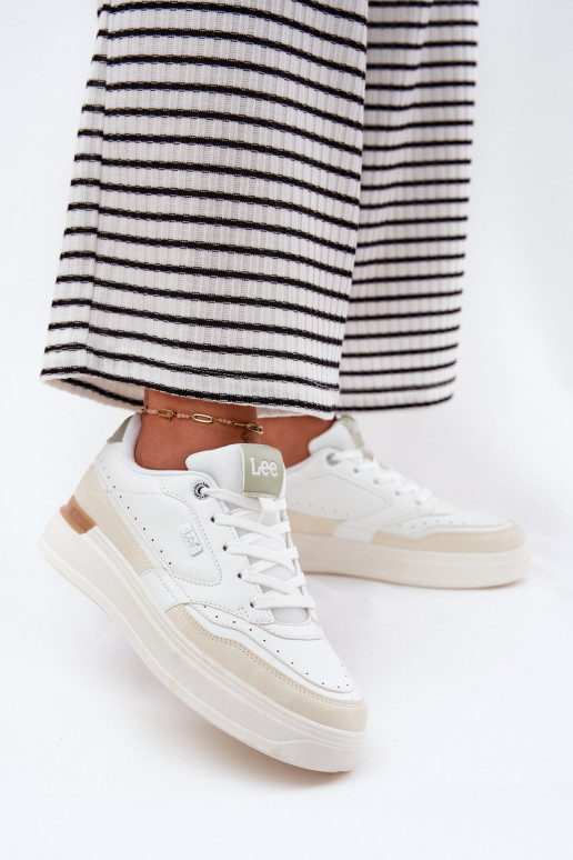 Chaussures modèle baskets Féminin avec une plateforme LEE EMMA DANSOMEN LODANS 50251014.04L beige Chaussures modèle baskets Féminin avec une plateforme LEE EMMA DANSOMEN LODANS 50251014.04L beige