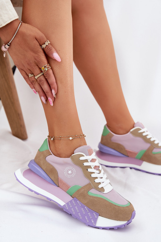 en daim Chaussures modèle baskets Féminin avec une plateforme Big Star RR274815 HI-POLY SYSTEM couleur rose en daim Chaussures modèle baskets Féminin avec une plateforme Big Star RR274815 HI-POLY SYSTEM couleur rose