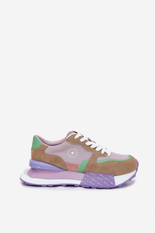 en daim Chaussures modèle baskets Féminin avec une plateforme Big Star RR274815 HI-POLY SYSTEM couleur rose en daim Chaussures modèle baskets Féminin avec une plateforme Big Star RR274815 HI-POLY SYSTEM couleur rose