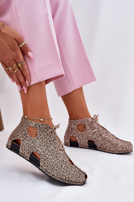 À motifs Peau Bottes Il fautciejka 03426-49 avec des motifs en fourrure de léopard À motifs Peau Bottes Il fautciejka 03426-49 avec des motifs en fourrure de léopard