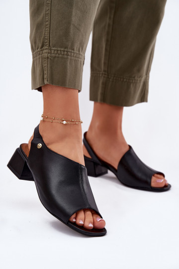 Sandales pour femmes Féminin Klocke Il fautciejka 06975-01 couleur noire 2