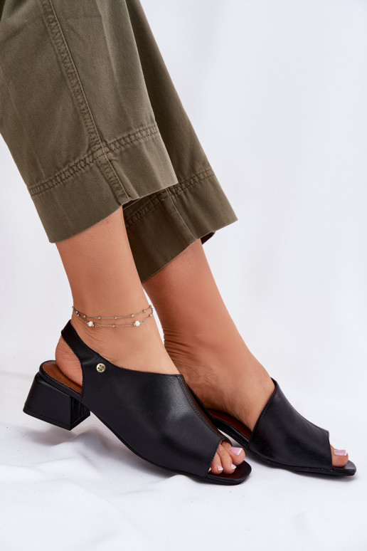 Sandales pour femmes Féminin Klocke Il fautciejka 06975-01 couleur noire