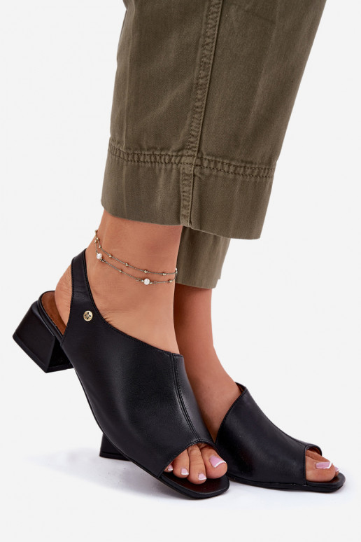 Sandales pour femmes Féminin Klocke Il fautciejka 06975-01 couleur noire