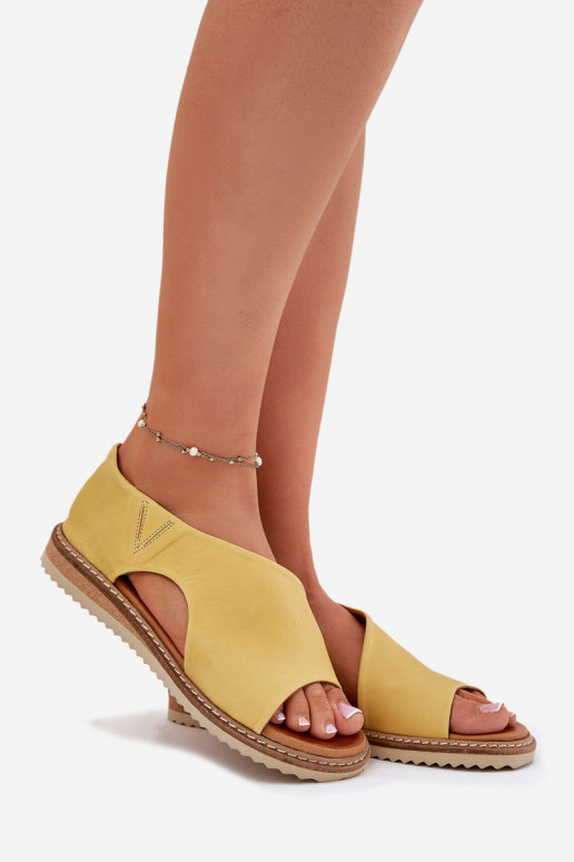 Sandales pour femmes Féminin Artiker 46C1015 couleur jaune