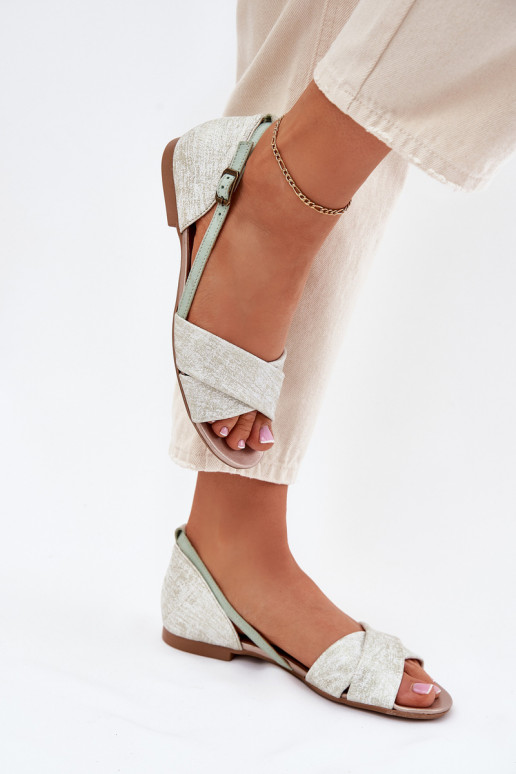 Sandales pour femmes isocèle Il fautciejka 04614-46 couleur menthe