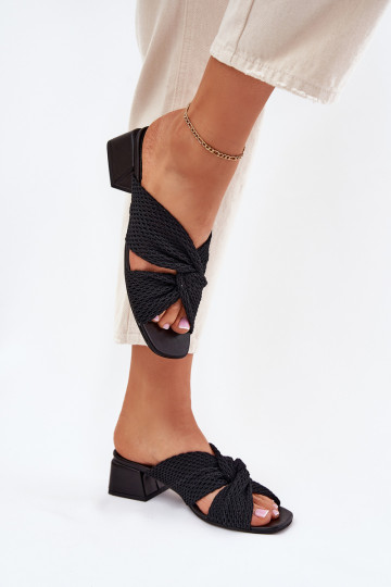Mules pour femmes Klocke Tai turiciejka 06955-01 couleur noire
