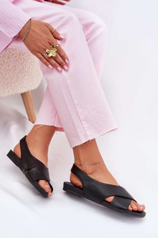 Zazoo 40407 des sandales Peau Féminin couleur noire