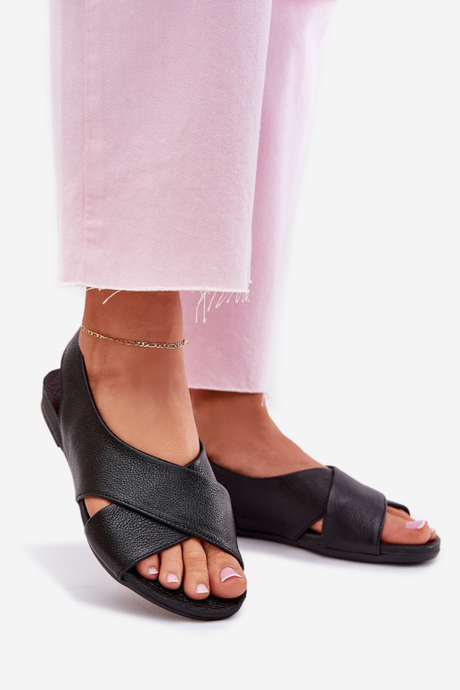 Zazoo 40407 des sandales Peau Féminin couleur noire