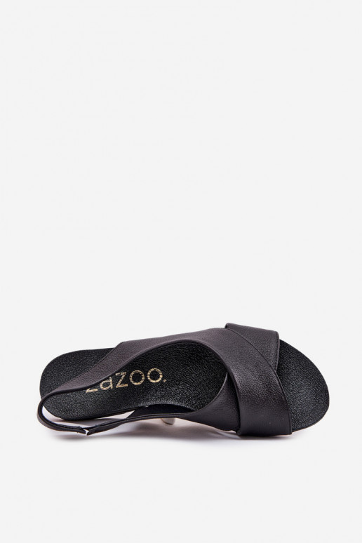 Zazoo 40407 des sandales Peau Féminin couleur noire