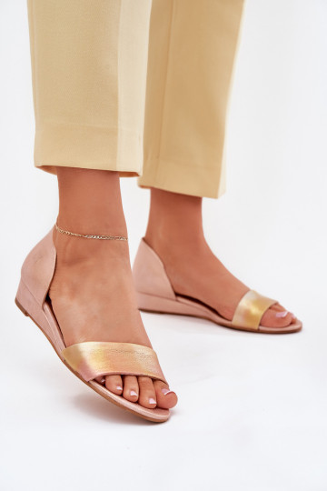 Sandales couleur or rose pour femmes Tai turiciejka 01971-72 2