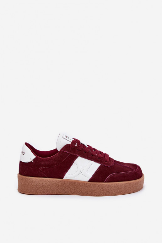 en daim Chaussures modèle baskets Féminin Daniel Lopez Just Dare SS2D4023 Bourgogne en daim Chaussures modèle baskets Féminin Daniel Lopez Just Dare SS2D4023 Bourgogne