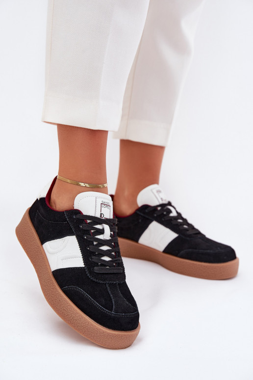 en daim Chaussures modèle baskets Féminin Daniel Lopez Just Dare SS2D4021 couleur noire en daim Chaussures modèle baskets Féminin Daniel Lopez Just Dare SS2D4021 couleur noire